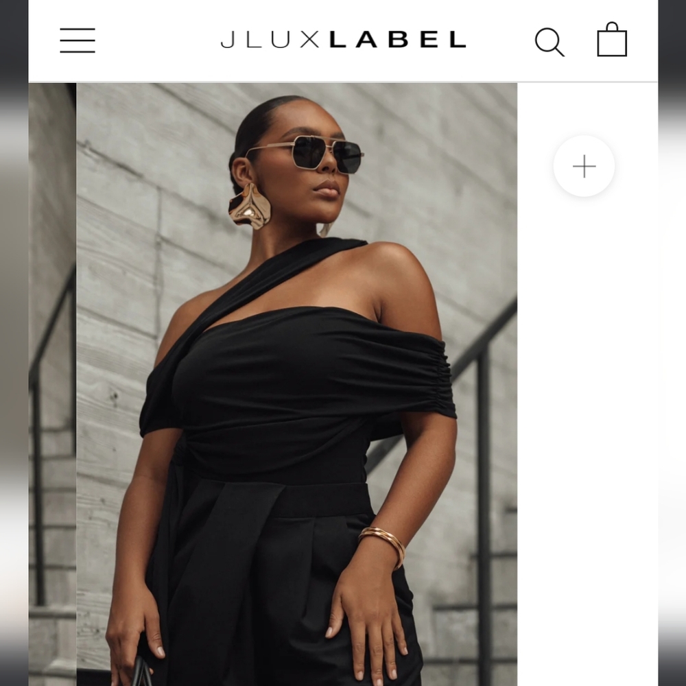 Black Above All Drape Bodysuit